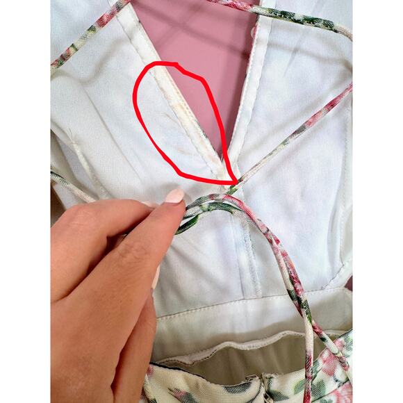 NEW NWT Mac Duggal Floral Sequined Cut Out Lace Up Gown A93746 Size 4 - Picture 9 of 15